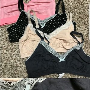 lot of 4 nursing bras all xl